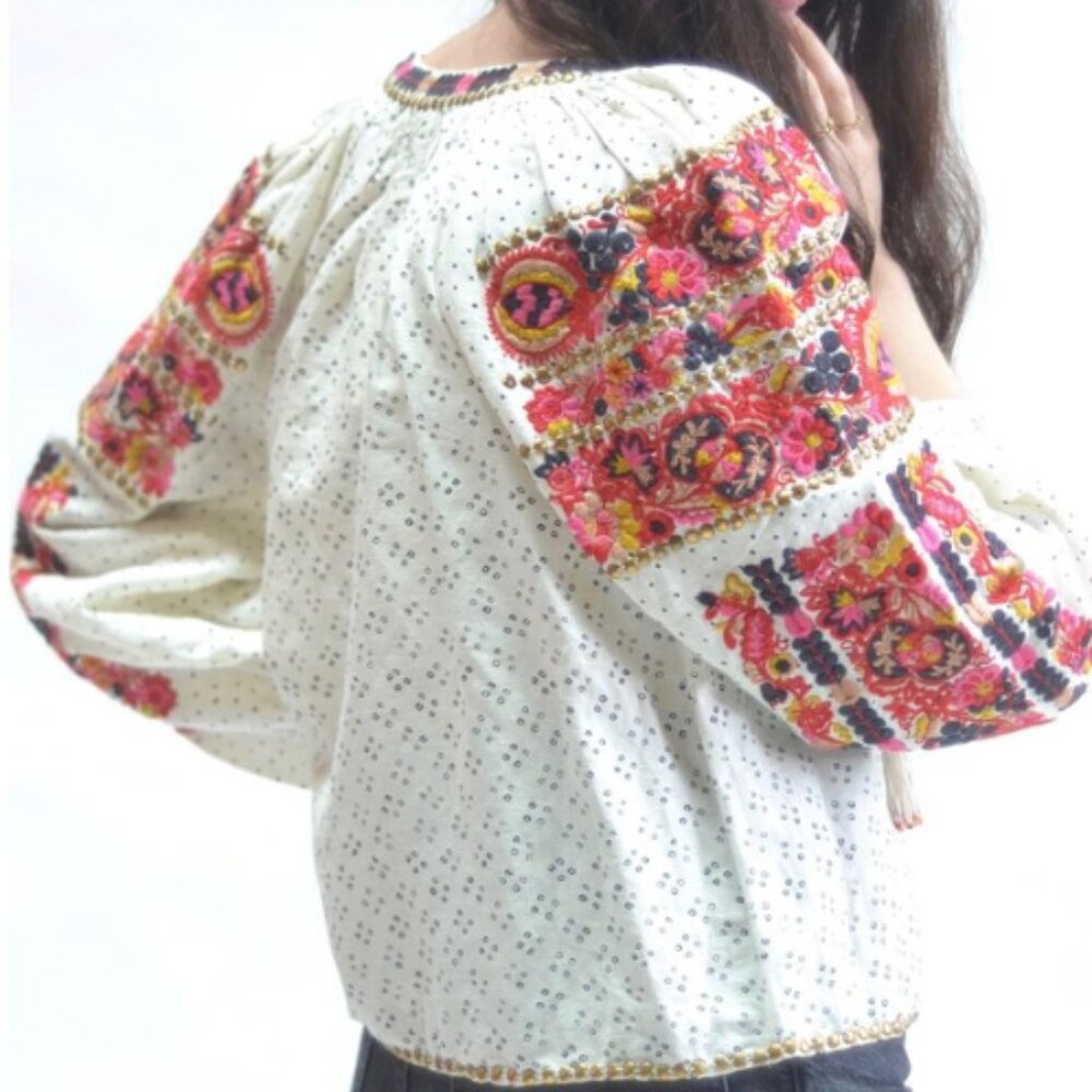 Ulla Johnson Yara Bohemian Blouse SZ 4